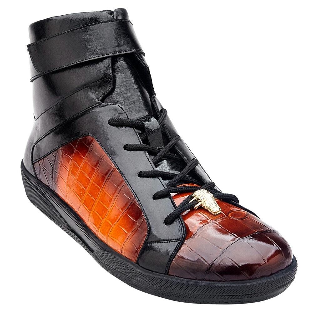Belvedere George Genuine Exotic Crocodile Leather Sneakers 11